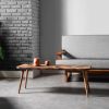 Walnut Herringbone Coffee Table | Tables by Halohope Design. Item made of walnut works with minimalism & mid century modern style