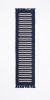 Handwoven Woolen Blue Runner Rug | Rugs by Evergreen Carpets. Item composed of wool in boho or minimalism style