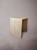 Travertine Nightstand. Travertine Bedside Table. Unique | Storage by HamamDecor LLC. Item made of marble compatible with minimalism and contemporary style