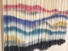 ALOFT Multi color Pastel Textile Wall Fiber Art | Macrame Wall Hanging in Wall Hangings by Wallflowers Hanging Art. Item composed of oak wood and wool in boho or contemporary style