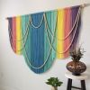 Rainbow Bohemian Fiber Art Wall Hanging | Macrame Wall Hanging in Wall Hangings by Mercy Designs Boho. Item made of fiber compatible with boho and contemporary style