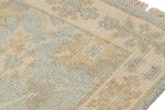 Rug & Kilim’s Oushak Style Rug in Blue with Beige-Brown | Area Rug in Rugs by Rug and Kilim. Item composed of wool