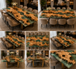 Luxury Epoxy Wooden Dining Table, Handmade Resin Table | Tables by Innovative Home Decors. Item made of wood compatible with country & farmhouse and art deco style