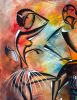 Mdundiko | Oil And Acrylic Painting in Paintings by Mwenye painter. Item composed of canvas and synthetic