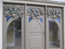 Carved Front Door/entrance | Furniture by Shane Durnford Studios. Item composed of wood