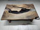 Clear Epoxy Resin Table, Walnut Dining Table, Custom Resin | Tables by LuxuryEpoxyFurniture. Item composed of wood & synthetic