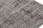 Vintage Turkish Runner in Black & White Distressed Pattern | Area Rug in Rugs by Rug and Kilim