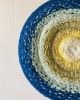 Siga Siga Circular Woven Painting | Tapestry in Wall Hangings by Emily Nicolaides. Item made of canvas with fiber
