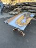 Epoxy Resin Dining Table | Live Edge Conference Table | Tables by Tinella Collection. Item composed of walnut in boho or minimalism style