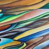 'Cliffs-2' | Oil And Acrylic Painting in Paintings by Sangeeta Sagar. Item composed of paper compatible with contemporary and modern style