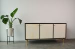 Rani Credenza | Cabinet in Storage by Nathan Chintala. Item made of walnut with brass