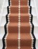 Handwoven Woolen Terracotta Runner Rug | Rugs by Evergreen Carpets. Item composed of wool in boho or minimalism style