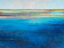 Blue Zones | Prints in Paintings by Victoria Primicias. Item made of wood & canvas compatible with contemporary and coastal style