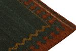 1950s Vintage Sofreh Kilim rug in Green-Blue with Gold | Area Rug in Rugs by Rug and Kilim