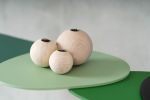 Boule candle holder - bougeoir #2 | Decorative Objects by Nadine Hajjar Studio. Item composed of walnut and copper in minimalism or contemporary style