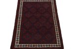 Rug & Kilim's Baluch Tribal Rug in Red & Navy Blue Patterns | Area Rug in Rugs by Rug and Kilim