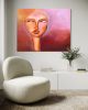 An Open Mind - Burgundy and Mauve 24"x30" - Oil on Canvas | Oil And Acrylic Painting in Paintings by Amy Straley. Item made of canvas compatible with contemporary and eclectic & maximalism style