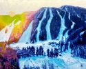 My Wild Goose Sunapee, Fly! | Oil And Acrylic Painting in Paintings by Kate Wilson Fine Art. Item composed of canvas & synthetic compatible with contemporary and modern style