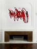 WHOA! Abstract Scribble Mirror (Red) | Decorative Objects by Ryan Coleman. Item made of synthetic works with minimalism & contemporary style