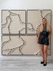Woven wall art frame (Gorge 015, 016 & 017) | Tapestry in Wall Hangings by Elle Collins. Item composed of cotton & aluminum compatible with minimalism and mid century modern style