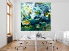 Yellow Garden Painting | Oil And Acrylic Painting in Paintings by Marie Manon Art. Item made of synthetic