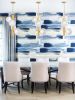 River Wallpaper - Blue | Wall Treatments by Emma Hayes. Item made of fabric & paper