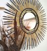 Mirror Decorative Raffia Mirror, , Boho Mirror, | Decorative Objects by Magdyss Boutique. Item composed of wood and glass in boho or contemporary style