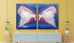 LA Angel | Oil And Acrylic Painting in Paintings by Nichole McDaniel. Item made of canvas