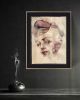 Watercolor Portrait Aura | Watercolor Painting in Paintings by Marta Spendowska. Item composed of paper in minimalism or contemporary style