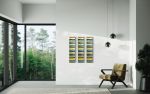 Modern wall art Fused glass wall art Wall panels | Glasswork in Wall Treatments by Jullia Tyasko. Item composed of wood & glass compatible with contemporary and modern style