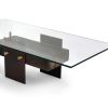 A Todo Andar III - Blue Mahoe Wood Low Center Table | Coffee Table in Tables by HERBEH WOOD. Item composed of wood and steel in contemporary style
