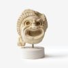 Ancient Roman Theathre Mask Myra Decorative Bust  No:I | Sculptures by LAGU. Item made of marble