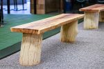 Live Edge Benches | Benches & Ottomans by Howard Family Designs | Paradox Church in Warren. Item made of wood