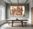 Working out at the beach | Oil And Acrylic Painting in Paintings by Noemi Safir Artist. Item made of canvas compatible with contemporary and industrial style