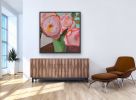 Roses William Morris | Oil And Acrylic Painting in Paintings by Marielle Robichaud. Item made of wood with synthetic