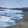 Large Modern Seascape | Oil And Acrylic Painting in Paintings by Janet Bludau Fine Art. Item composed of canvas