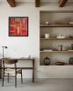 Les reliures rouges | Oil And Acrylic Painting in Paintings by Sophie DUMONT.. Item composed of canvas in minimalism or contemporary style