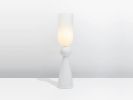 White Totem 1 Table Lamp | Lamps by Bianco Light + Space. Item composed of glass in modern style