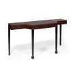 Fleming Desk with leather top | Tables by Ivar London | Custom. Item made of wood with leather works with contemporary style