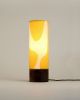 Modern Table Lamp | Lamps by La Loupe. Item composed of wood and linen in mid century modern or japandi style