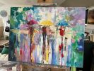 After Rainfall | Paintings by Ewa Czarniecka Art. Item composed of canvas in contemporary style