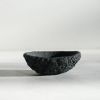 Small Oval Treasure Bowl in Textured Black Concrete | Decorative Bowl in Decorative Objects by Carolyn Powers Designs. Item composed of concrete compatible with minimalism and contemporary style