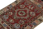 Rug & Kilim’s Antique Tribal rug in Red with Geometric | Area Rug in Rugs by Rug and Kilim