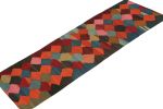 Vintage Karadagh Persian Kilim Runner with Geometric Pattern | Area Rug in Rugs by Rug and Kilim