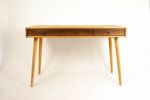 Mid-century Modern Cherry Wood Office Desk With Black Walnut | Tables by Curly Woods. Item made of walnut works with mid century modern style