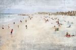 On the Beach | Oil And Acrylic Painting in Paintings by Irena Orlov. Item composed of canvas