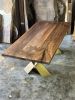 Custom Walnut Wooden Table - Walnut Conference Table | Dining Table in Tables by Tinella Collection. Item composed of walnut in boho or minimalism style