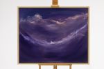 Deep space rhapsody - Abstract night sky painting | Oil And Acrylic Painting in Paintings by Jennifer Baker Fine Art. Item made of canvas works with contemporary style