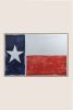 Flags TX F4872 A | Mixed Media by Michael Denny Art, LLC. Item composed of bamboo and canvas in minimalism or contemporary style