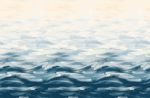 LA Colorscape Wallpaper - Seascape Mural - Blue | Wall Treatments by Emma Hayes. Item composed of fabric and paper